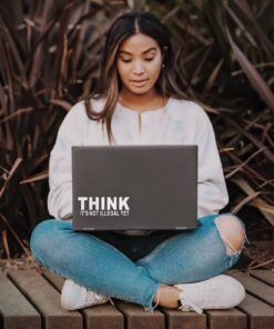 Think It's Not Illegal Yet Sticker Decal Notebook Car Laptop 8" x 2" (White) 17 71FMVZ164wL