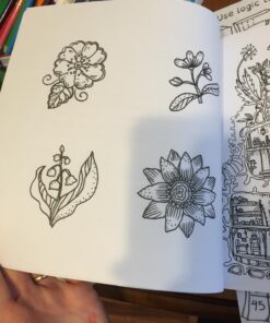 Secret Village - A Coloring Book Adventure: Beyond the Garden Gate, Beneath the Forest Floor, Among the Hollow Trees - A Mystery Endures! (Purse Sized ... & Inspirational for Ages 9 to Adult) 64 71FNVDnVgoL 1