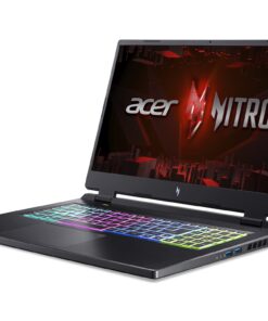Acer Nitro 17 Gaming Laptop | AMD Ryzen 7 7840HS Octa-Core CPU | NVIDIA GeForce RTX 4060 Laptop GPU | 17.3" QHD 165Hz IPS Display | 1TB Gen 4 SSD | Wi-Fi 6E | RGB Backlit KB | AN17-41-R7G3, Black R7 7840HS / RTX4060 57 71FO5uQoh7L