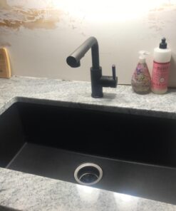 Kraus KGU-413B Undermount Single Bowl Granite Kitchen Sink, 31 Inch, Black 67 71FOxp9UxXL