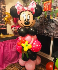 AGPtEK Electric Air Balloon Pump with Built-in Tying Tool, 110V 600W Pink and White Portable Dual Nozzle Inflator/Blower for Party Decoration-with Tying Tool on Handle 36 71FOz1rGoaL