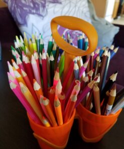 Fiskars 12-34687097J Back to School Supplies Art Supply Organizer Caddy, Orange 8 71FPhGU2NvL