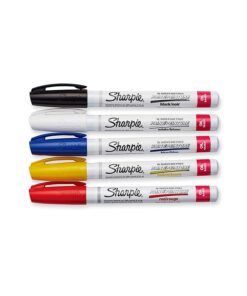 Alternative view of SHARPIE Oil-Based Paint Markers, Fine Point, Assorted Colors, 5 Count - Great for Rock Painting Classic Assorted 5 Count (Pack of 1) Fine Tip