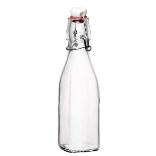 Bormioli Rocco,Glass occo Swing Bottle, 8.5 oz, 1 Count (Pack of 1), Clear 1 Count (Pack of 1)