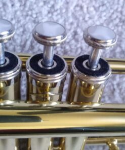 Mendini By Cecilio Bb Trumpet - Trumpets for Beginner or Advanced Student w/Case, Cloth, Oil, Gloves - Brass Musical Instruments For Kids & Adults Gold 36 71FQTkw ttL 2