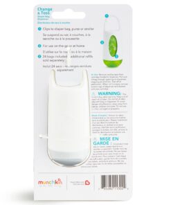 Munchkin® Arm and Hammer Diaper Bag Dispenser and 24 Diaper Disposal Bags Dispenser + 24 Bags 33 71FQnJUo9GL