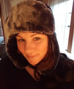 mysuntown Winter Hats for Women Men 2023, 22-24″ Winter Hat Hunting Trapper Hat Ushanka Ear Flap Chin Strap w/Windproof Mask Large Black 63 71FRpez8sL