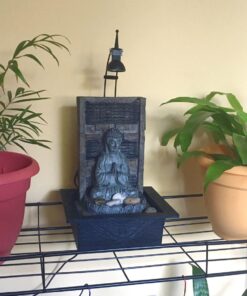 Namaste Zen Buddha Tabletop Water Fountain 11 1/2" Waterfall with LED Light for Indoor Table Desk - John Timberland 36 71FS43pjlML