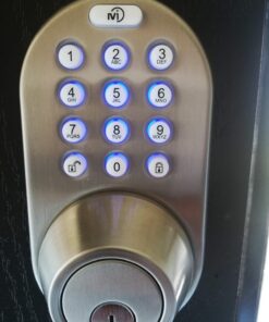 MiLocks DF-02SN Electronic Keyless Entry Touchpad Deadbolt Door Lock Satin Nickel 33 71FS8d9KwPL