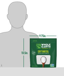 WHOLE EARTH 100% Erythritol Zero Calorie Plant-Based Sugar Alternative, 4 Pound Pouch (Packaging May Vary ) Granulated 4 Pound (Pack of 1) 28 71FScIa4cyL