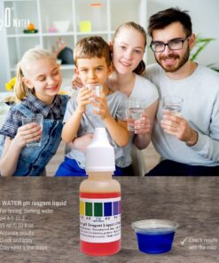 Alternative view of A2O Water - Made in USA, pH Test Liquid for Alkaline, Tap, and Drinking Water, (WHT/100-125 Tests) 0.50 Fl Oz (Bigger Bottle)