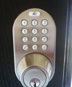 MiLocks DF-02SN Electronic Keyless Entry Touchpad Deadbolt Door Lock Satin Nickel 34 71FTY4SwYL