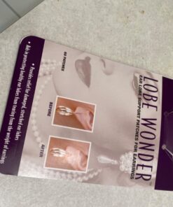 Lobe Wonder - The ORIGINAL Ear Lobe Support Patch for Pierced Ears - Eliminates the Look of Torn or Stretched Piercings - Protects Healthy Ear Lobes from Tearing - 60 Patches - Clear & Latex-Free 40 71FWGrFaQ8L