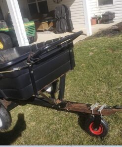 POWERTEC 8 Inch Heavy Duty Swivel Caster Wheels, Pneumatic Plate Casters with Rubber Knobby Tread for Workbench, Dolly, Cart, Trolley, Wagon & Chicken Coop, Large Castor Wheels, 1pk (17051) Swivel, 1pk 30 71FWwvB1MoL 2