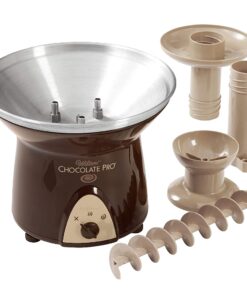 Wilton Chocolate Pro Chocolate Fountain and Fondue Fountain - Designed to Keep Chocolate Melted for Easy Treat Dipping, 3-Tier, 16-Inches Tall, 4-lb Capacity No Size Brown 17 71FWzkd0C9L