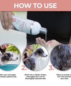 Veterinary Formula Clinical Care Hot Spot & Itch Relief Medicated Shampoo for Dogs and Cats 16oz – Helps Alleviate Sensitive Skin, Scratching, and Licking of Coat 27 71FY502ZQLL