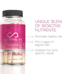 Hairfinity Hair Vitamins - Scientifically Formulated with Biotin, Amino Acids, Supplement That Helps Support Hair Growth - Vegan - 60 Veggie Capsules (1 Month Supply) 60 Count (Pack of 1) 23 71FYKqrsCzL
