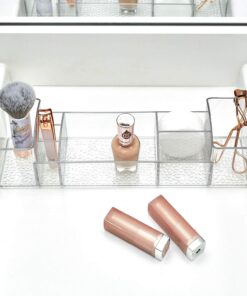 iDesign 43030 Med+ 12" Plastic Divided Vanity Medication and Bathroom Accessory, 12" x 3" x 3.5", Multi-Level Organizer 31 71FYMHtwmL