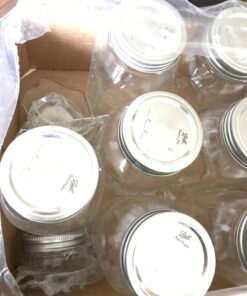 Ball Mason Regular Mouth Quart Jars with Lids and Bands, Set of 12 RM Quart Ball Jar 12 pk Standard Packaging 28 71FYlvjkDwL