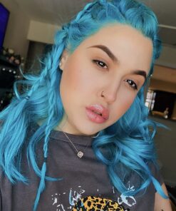 MANIC PANIC Atomic Turquoise Hair Dye - Classic High Voltage - Semi Permanent Bright Neon Aqua Blue Hair Color With Green Undertones - Vegan, PPD & Ammonia Free (4oz) 34 71FZFN2WxL 1