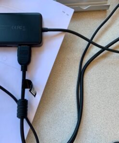 Anker USB C Hub Adapter, PowerExpand+ 7-in-1 USB C Hub, with 4K USB C to HDMI, 60W Power Delivery, 1Gbps Ethernet, 2 USB 3.0 Ports, SD and microSD Card Readers, for MacBook Pro and Other Laptops 42 71FZS13UgsL