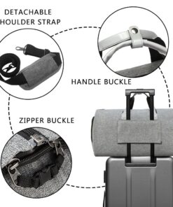 Convertible Garment Bag with Shoulder Strap, Modoker Carry on Garment Duffel Bag for Men Women - 2 in 1 Hanging Suitcase Suit Travel Bags (Grey) Ash Grey 40 71Fa8npVQ6L