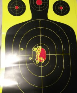 Splatterburst Targets - 12 x18 inch - Silhouette Splatter Target - Easily See Your Shots Burst Bright Fluorescent Yellow Upon Impact - Made in USA 10 pack 38 71Fb0X6fL4L