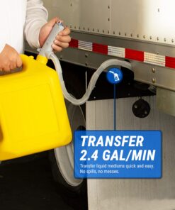 TERA PUMP TRHA03 Battery Powered Pump Water, Diesel, Gas Transfer Pump with Leak Prevention System (Auto Stop) & Buzzer, 2 AA Batteries (Not Included) at 9 Liters/Min - Drain Sinks, Tubs and more 22 71FbJsGfr4L