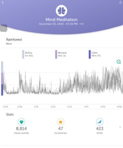 MUSE 2: The Brain Sensing Headband - Meditation Tracker - Multi Sensor Headset Monitor with Responsive Sound Feedback Guidance from Brain Wave, Heart, Body & Breath Activity 58 71FbluoSL 2