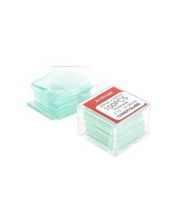 Alternative view of AmScope BS-72P-100S-22 72 Pieces of Pre-Cleaned Blank Microscope Slides and 100 Pieces of 22x22mm Square Coverslips Cover Glass