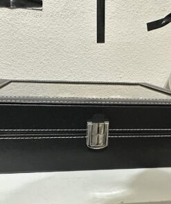 READAEER 12 Slot PU Leather Watch Box Display Case Jewelry Organizer with Glass Top 33 71Fd5qyzFTL