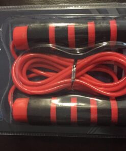 Limm Adjustable Jump Rope for Workout - All-Purpose Exercise Jump Rope Kids & Adults Love with Tangle-Free, Comfortable Foam Handles - Best Slimming, Cardio & Endurance Training Red 47 71FdgBim74L