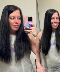 Hair Straightener Brush, TYMO Ring Hair Straightener Comb Straightening Brush for Women with 5 Temps 20s Fast Heating & Dual Voltage Black 42 71FeAckbnlL