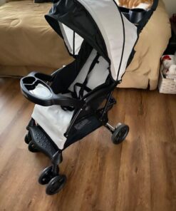 Kolcraft Cloud Plus Lightweight Easy Fold Compact Toddler Stroller and Baby Stroller for Travel, Large Storage Basket, Multi-Position Recline, Convenient One-hand Fold, 13 lbs - Slate Gray Slate Grey (Wheel Color May Vary) 28 71FepHhdxIL