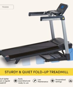 LifeSpan Fitness Foldable Treadmill with Touchscreen Display, Walking Jogging Running 3000i Touch Screen 23 71Few7oAPVL