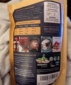 Easy Use Organic Stevia Powder 200g (7.05oz / 1600 Servings) All Natural Alternative Sweetener 12 x Sweeter than Processed Sugar with No Artificial additives & fillers 26 71FfA9rT3yL 1