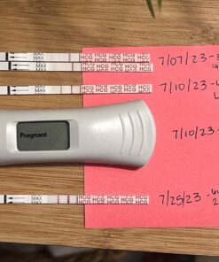 AccuMed Pregnancy Test Strips, 25-Count Individually Wrapped Pregnancy Strips, Early Home Detection Pregnancy Test Kit, Clear HCG Test 25 Count (Pack of 1) 34 71Fhv4ybFxL