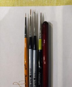 AIT Art Select Red Sable Detail Brush Set, 7 Pure Russian Sable Paint Brushes, Handmade in Germany for Crafting Exquisite Details Using Oil, Acrylic, or Watercolors 47 71FiFnAP1vL