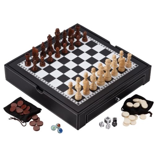 Mainstreet Classics Broadway 5-in-1 Combo Board Game Set