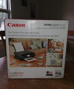 Canon PIXMA TS6220 Wireless All In One Photo Printer with Copier, Scanner and Mobile Printing, Black, Works with Alexa 70 71Fj5CJfncL