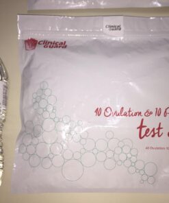 Clinical Guard 40 Ovulation Test Strips and 10 Early Pregnancy Test Strips Combo Rapid HCG Test Fertility Ovulation Predictor Kit 50 Count (Pack of 1) 61 71FjJx3HSL