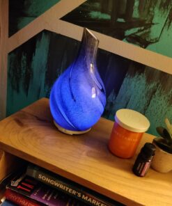 Truky Aromatherapy Essential Oil Diffuser,Ultrasonic Aroma Diffuser with 7 Colorful LED Lights and Waterless Auto Shut-Off 120ml Cool Mist Humidifier Handmade Glass for Home,Office,Bedroom-Multicolor Multi Color 24 71FjmofuL