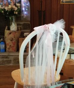 BalsaCircle 54-Inch x 120 feet White Large Net Tulle Fabric by the Bolt - Wedding Party Decorations Sewing DIY Crafts Costumes 21 71Fjx6Sml4L