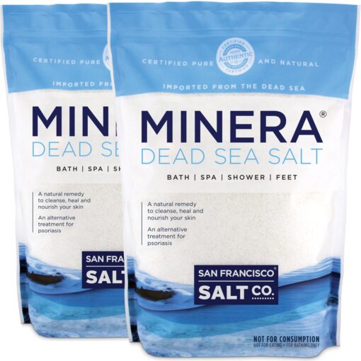 Minera Dead Sea Salt - 10 lbs. Fine Grain (Qty 2 x 5 lb. Bags) 5 Pound (Pack of 2)