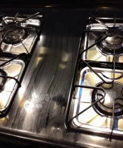 Range Kleen SGP-400 Chrome Square Range Pan / Yellow Label (4-PACK) 25 71FltV1ED2L