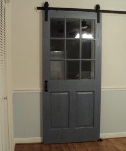 SMARTSTANDARD 6.6 Feet Heavy Duty Sturdy Sliding Barn Door Hardware Kit -Smoothly and Quietly -Easy to Install -Includes Step-by-Step Installation Instruction Fit 40" Wide Door Panel (J Shape Hanger) 31 71Fn9iezLRL