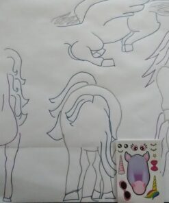 24 Make A Unicorn Stickers for Kids - Great Unicorn Theme Birthday Party Favors - Fun Craft Project for Children 3+ - Let Your Kids Get Creative & Design Their Favorite Unicorn Stickers 20 71FngpEsAJL