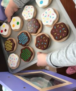 Melissa & Doug Slice and Bake Wooden Cookie Play Food Set - Pretend Cookies And Baking Sheet, Wooden Play Food Set, Toy Baking Set For Kids Ages 3+ 37 71Fo9VqxDOL 4