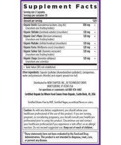 New Chapter Immune Support LifeShield Immune Support with Organic Reishi Mushroom Vegan + Non-GMO, Nootropic Ingredients - 60 ct 60 Count (Pack of 1) 15 71FpGA5NiFL