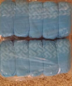 Cleaing Disposable Boot & Shoe Covers Non Slip 100 Pack (50 pairs) for Indoors Fit Shoe Sizes Women's 7 to Men's 12 Large / 50 Pairs 37 71FpukGtUrL
